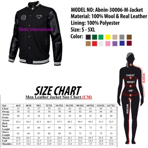 High Quality <b>Men's</b> High Street Varsity <b>Jacket</b> Winter Wool Waterproof Breathable OEM Service Stand Collar Embroidery - Product Image 6