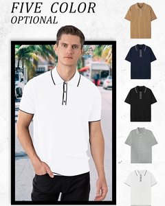 New Arrival Wholesale Custom Logo Men's Long Sleeve Polo Shirt For Worker Clothes Men <b>T</b> Shirt Casual Polo Shirts For Men - Product Image 4