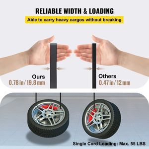 Corda elastica in gomma EPDM resistente alle intemperie da 31 pollici (79 cm) con ganci a S a crimpare, confezione da 53 pezzi, per teloni da esterno e accessori per il fissaggio del carico - Product Image 5