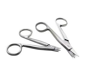 Tijeras Crown de 10.5 cm, Punta Recta y Curva, Acero Inoxidable, Instrumento Quirúrgico Manual Clase I, por Metal Med Corporation - Product Image 6