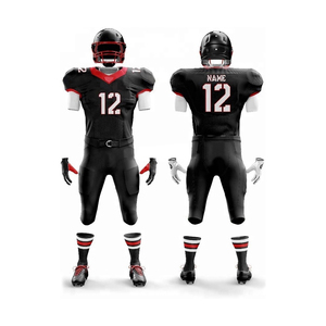 Customized American Football Jersey Shorts Set Breathable New Design Uniform With Plus Size Feature Trending Sports Uniform - Product Image 2