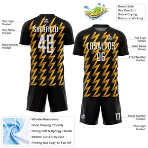 Uniformes de Fútbol Personalizados de Manga Corta Transpirables de Primera Calidad, Último Diseño, Precio Razonable, Uniforme de Fútbol para Adultos - Product Image 2