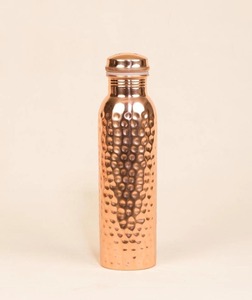 Hand Etched <b>Copper</b> <b>Water</b> <b>Bottle</b> Decorative Surface Ayurvedic Drinking <b>Bottle</b> for Home Office Fitness and Gifting Use - Product Image 1