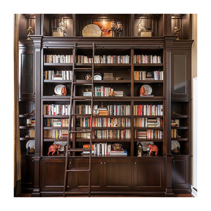 2025 moderna libreria in legno lussuosa illuminata con vetro colorato porta per casa ufficio <span class=keywords><strong>soggiorno</strong></span> camera da letto