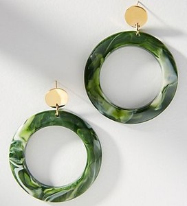 Boucles d'oreilles pendantes en résine époxy faites à la main pour femme, élégantes, pour soirée, événement festif, bijoux de déclaration stylés, en acrylique et lucite - Product Image 5