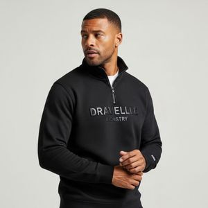Sweat-shirt demi-zip pour homme 2026, confortable, léger, tendance et adapté, vente chaude, OEM - Product Image 1