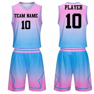 Conjuntos de Camisetas de Baloncesto Sublimadas para Unisex, Tallas Grandes, Alta Calidad, Tela 100% Poliéster, Uniformes de Verano, Diseño de Logotipo Personalizado - Product Image 5
