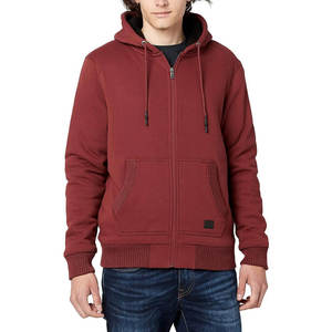 Sweat à capuche zippé prix usine en molleton bouclette avec logo brodé personnalisé pour les marques de streetwear américaines - Product Image 4