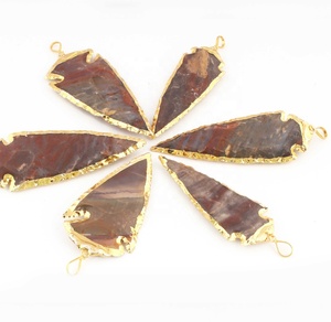 Pendentif à pointe de flèche 100% naturel de qualité supérieure pour cadeaux, pierre de guérison de mode, pendentif en pierre d'agate fantaisie naturelle - Product Image 2