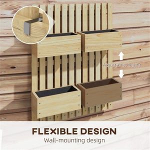 Fioriera Grande in Fibra Vegetale con Finitura Zincata per Giardini e Balconi Esterni - Product Image 4