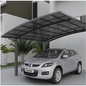 Structure en aluminium de haute qualité abri d'auto toit debout tente de stationnement de voiture auvent de cadre en métal