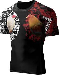 Fabricants de rashguards personnalisés imprimés par sublimation pour MMA, BJJ, surf, manches longues, OEM - Product Image 2