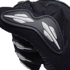 Gants de moto en cuir de vachette respirants, coupe-vent, légers, à doigts entiers, avec logo personnalisé pour l'hiver et le motocross - Product Image 3