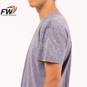 T-shirt Homme Lavé à l'Acide Très Vendu, Respirant, Style Urbain, 100% Coton Tricoté Léger - Product Image 5