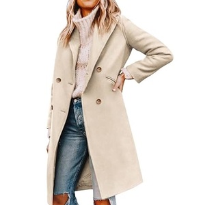 Manteau Trench Oversize à Simple Boutonnage, Long et Allongé, en Laine Chaude d'Hiver, Grande Taille, Respirant, Vente en Gros - Product Image 5