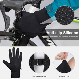 Simple Touchscreen Thermal Running Gloves Excellent Mobility Breathability Touchscreen Thermal Running Gloves Anti <b>Slip</b> Riding - Product Image 3