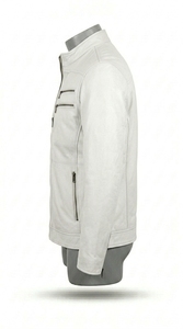 <b>Men</b> Vintage Hooded Collar <b>Jacket</b> Stylish <b>Lightweight</b> Outerwear Spring Zipper Nonwoven OEM Service - Product Image 2