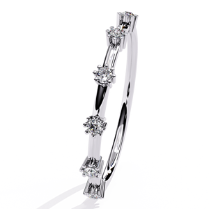 Bagues de fiançailles en or massif 9k 10k 14k 18k avec diamants cultivés en laboratoire certifiés IGI Gia de Loista Jewels pour femmes et hommes - Product Image 2