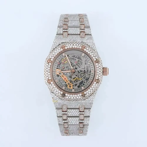 Reloj de Pulsera de Acero Inoxidable con Esfera de Cuarzo Analógica y Diseño de Esqueleto, para Uso Unisex y a la Moda - Product Image 4