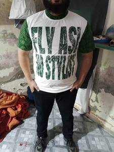 Camisetas de Algodón para Hombre, Corte Holgado, con Serigrafía, Secado Rápido, Transpirables, con Detalles de Pedrería, Estilo Urbano, Venta al Por Mayor - Product Image 3
