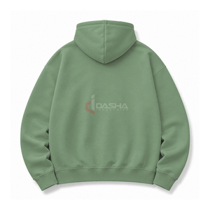 Sudadera de Forro Polar de Algodón Oversize para Hombre, Estilo Urbano, con Logotipo Personalizado 3D Único de Telaraña Vintage, Ecológica, para Otoño - Product Image 2