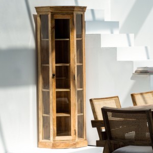 Vitrina de Madera Vandana Vesta Arion, Mueble de Almacenamiento Moderno de Madera Maciza Minimalista - Product Image 2