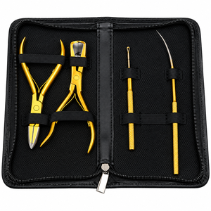 Kit de Herramientas Multifunción para Extensiones de Cabello, Alicates de Acero Inoxidable con Aguja de Gancho - Product Image 4