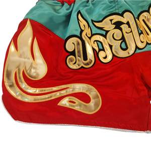 Fabricante de Pantalones Cortos de Muay Thai de Alta Calidad, Pantalones Tailandeses de Satén Personalizados, Marca Privada, Exportación al por Mayor - Product Image 3