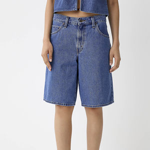 Shorts en jean droits taille haute style américain pour femme – Décontracté et de qualité supérieure pour l'été - Product Image 2