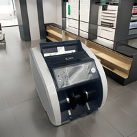 Machine à compter l'argent avec détecteur de billets contrefaits, détection multi-devises, compteur de billets polymères du Mozambique, LYD, CAD, USD, EUR, comptage de coupures mixtes