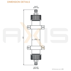 Système universel de protection contre les gaz acides Axis USS1 pour l'élimination des gaz acides du corps en verre et la protection des analyseurs et des systèmes d'échantillonnage de processus - Product Image 2
