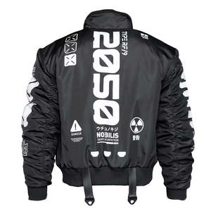 Chaqueta Cyberpunk Techwear para Hombre, Estilo Bomber Táctica, Cortavientos Urbana, Multibolsillos, Estilo Harajuku, Deportiva - Product Image 6