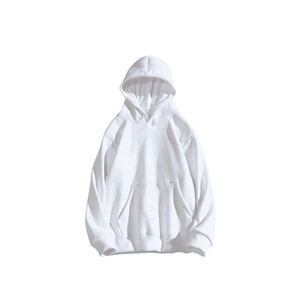2021 Latest Design Hoodie Factory Men's Basic Thick Pullover Hoodie Men's Blank Plain Hooded Sweat Shirt - Product Image 3