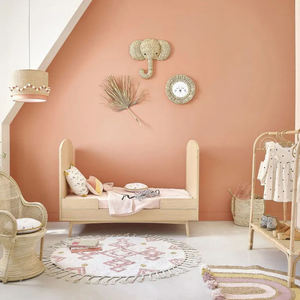 Décoration murale créative en forme de tête d'éléphant en jacinthe d'eau tressée à la main, écologique et naturelle, pour chambre d'enfant - Product Image 4