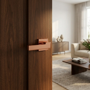 Luxury Brass Mortise Door <b>Handle</b> Set | Designer Lever <b>Handles</b> in Antique, Black, Graphite & Gold Finish for Interior Doors - Product Image 4