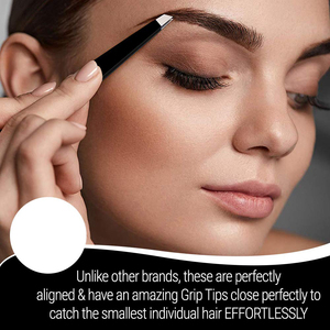 Pinzas Profesionales de Acero Inoxidable con Punta Puntiaguda para Cejas, Duraderas y Reutilizables para una Depilación Precisa, Diseño Moderno - Product Image 6