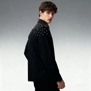 เสื้อยืดลายกราฟิกผ้าฝ้ายประดับคริสตัลวิบวับสำหรับผู้ชายและผู้หญิง ขายส่ง - Product Image 4