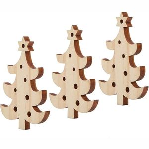 Adorno de madera personalizado al por mayor, cortado con láser, en forma de manopla, formas de madera sin terminar para Navidad, etiqueta colgante para árbol de Navidad, decoración para fiestas de Navidad - Product Image 2