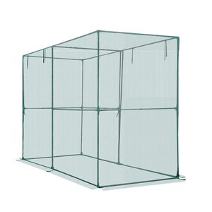 Gabbia per colture alta 7.8 x 3.9 x 5.9 piedi resistente al vento con porta con cerniera, facile da installare, tenda di protezione per piante da giardino esterno con rete - Product Image 2