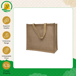 Wholesale Exporter Selling High Quality Reusable Waterproof Jute Grocery Tote <b>Bags</b> with Geometric Pattern for Sale - Product Image 6