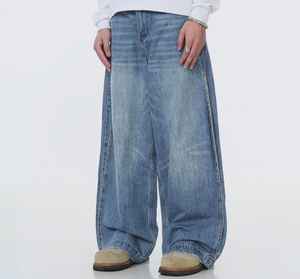 Ropa Urbana Personalizada con Estampado y Bordado para Hombre, Corte Recto Holgado, Tallas Grandes, Lavado a la Piedra, Estilo Vintage, Otoño/Invierno, Ecológica - Product Image 1