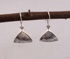 Natural Dendritic <b>Opal</b> <b>Earrings</b> 925 Sterling Silver Handmade Shalin Gemstone Drop <b>Earrings</b> Wholesale Unique Dendrite Jewelry - Product Image 6