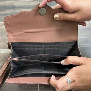 Portefeuille long en cuir véritable à carreaux, style occidental, fait main, avec protection RFID, vente en gros, porte-cartes à poignet pour femmes, pochette - Product Image 6