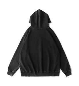 Meilleure Vente Fabricant Sweat à Capuche Oversize Streetwear Vintage Unisexe en Coton 100% de Haute Qualité avec Logo Personnalisé et Effet Délavé à l'Acide - Product Image 2
