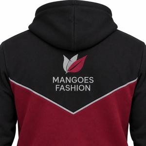 Ensemble de jogging unisexe Mangoes Fashion en molleton technique, couleur unie, effet dégradé, polyester/coton, noir, été, 220g, col montant - Product Image 4
