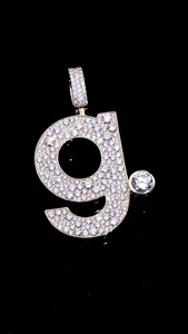 Custom Moissanite <b>Initial</b> Pendant 925 <b>Silver</b> 10K Gold Iced Letter <b>Necklace</b> Hip Hop Pendant Jewelry 5-6CT 2-inch for Certified - Product Image 2