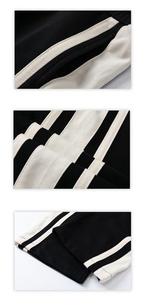 Men's Oversized Side Stripe Track Pants Loose Fit Streetwear Sweatpants <b>Training</b> Joggers Athleisure <b>Trousers</b> - Product Image 6