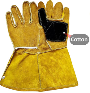 Guantes de cuero de vaca para soldadura MIG, resistentes a cortes, abrasión y calor - Product Image 4