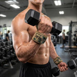 Custom Digital Camo Wrist Wraps Adjustable Weightlifting Support Straps Training Powerlifting <b>Fitness</b> High Performance Straps - Product Image 3