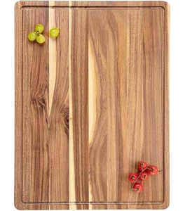 Planche à découper en bois indien artisanale 100% naturelle, écologique, promotionnelle, avec poignée confortable - Product Image 3